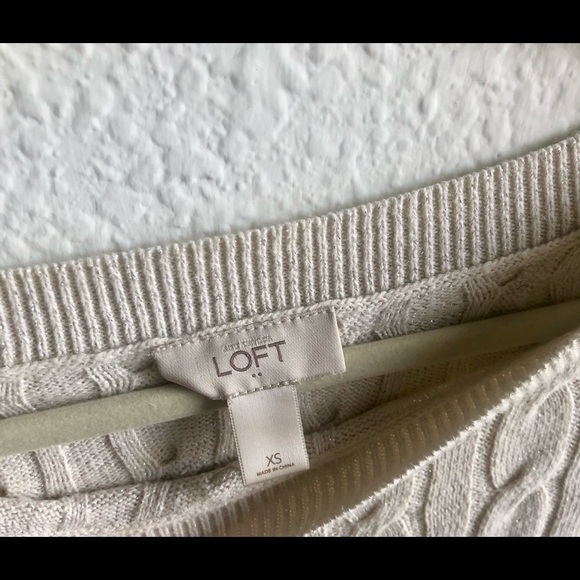 Xsmall 3/4 cable knit sweater blouse - Picture 3 of 5